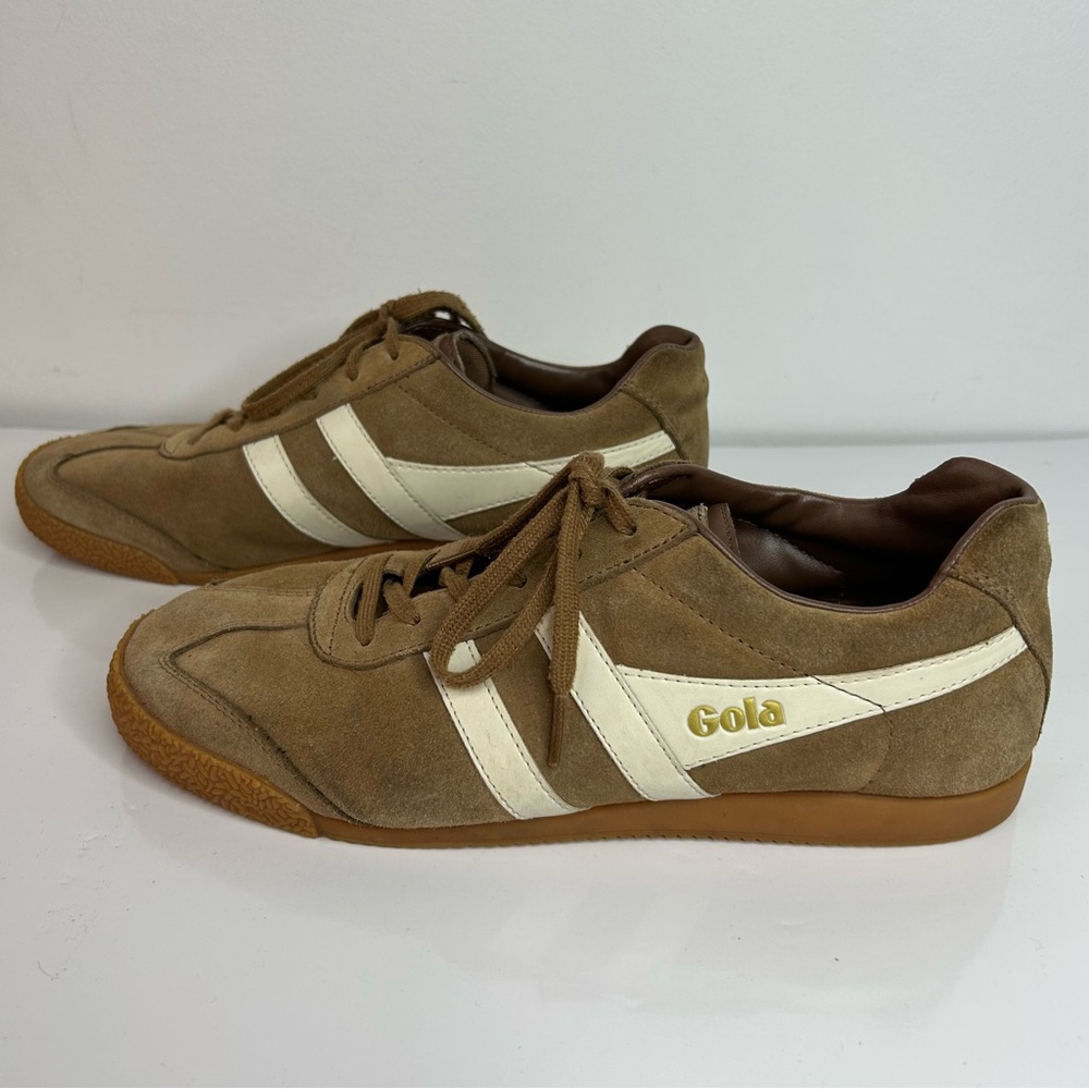 Brown Suede Gola Harrier's Shoes Men's Size 10 - Picture 8 of 15